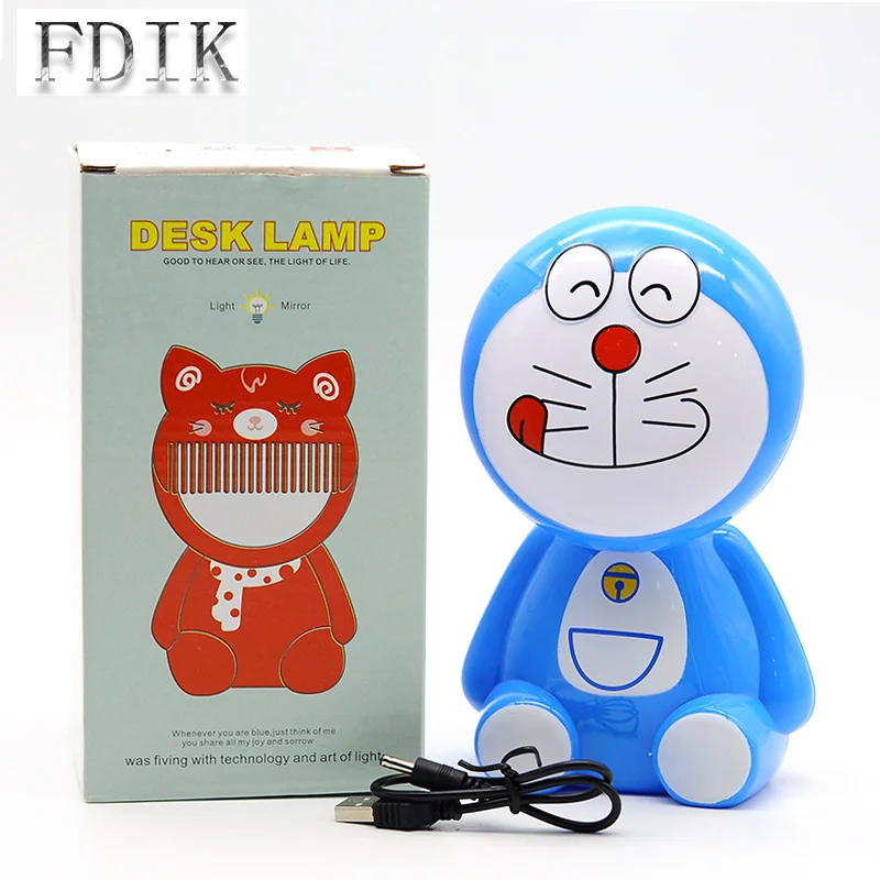 

Energy Saving Reading Book Light DC5V LED Table lamp 3-5W USB Doraemon Type LED Desk lamps Touch Eye Protection Study Lamp Light