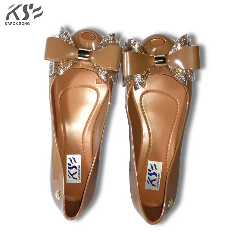 

2017 summer jelly shoes candy sandals luxury model girls bowknot shoes casual lady fashional high heel candy women shoes female