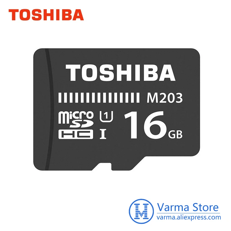 Toshiba tf карты M203 micro SD слот для карт памяти UHS-I 16 Гб U1 Class10 FullHD флэш-карта памяти microSD, microSDHC