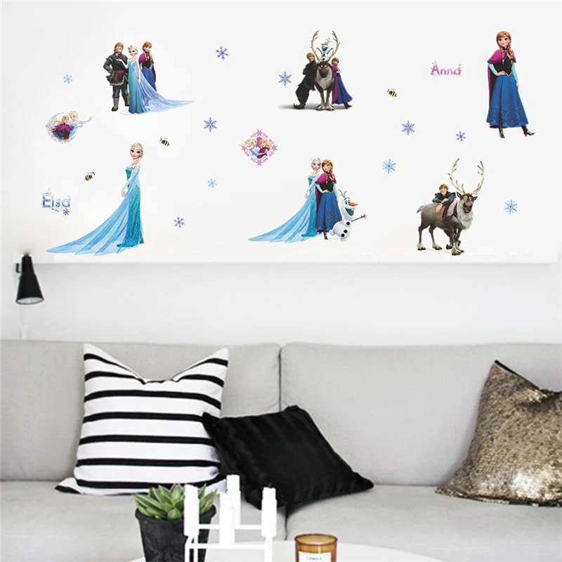 Cartoon Lovely Sticker Frozen Toys For Children Elsa And Anna Waterproof Children Bedroom Decoration Pusheen Sticker Pegatinas Cartoon Lovely Sticker Frozen Toys For Children Elsa And Anna Waterproof Children Bedroom Decoration Pusheen Sticker Pegatinas