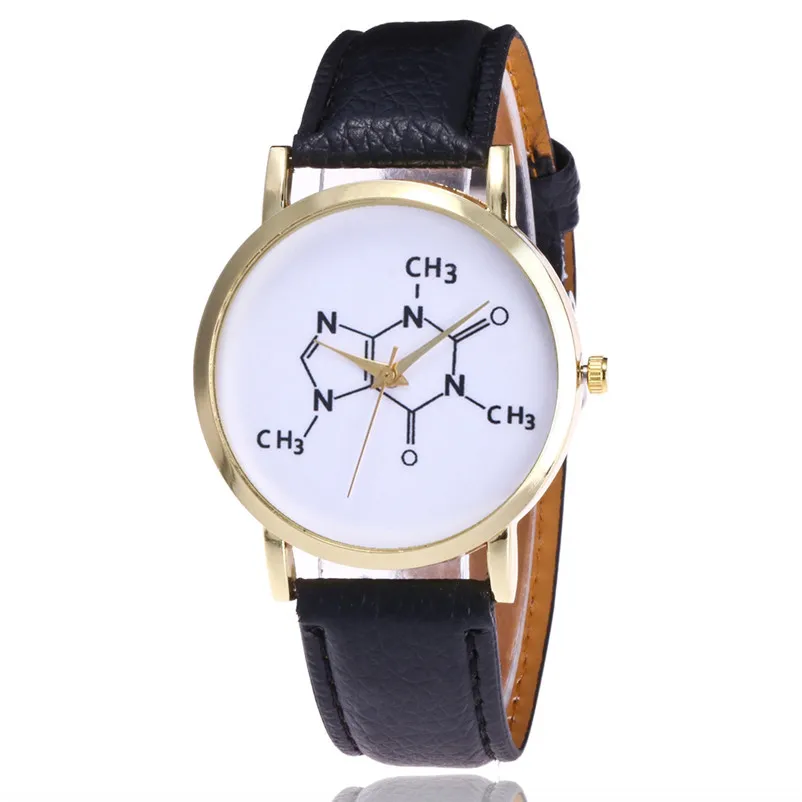 

Alice Women Watches math Pattern Leather Band Analog Quartz Vogue Wrist Watches clock relogio feminino erkek kol saati#5