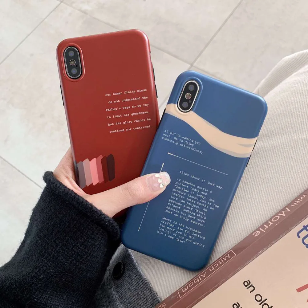 

maosenguoji fashion Simple English style funny Couple soft Mobile Phone Case for iphone 6 6s 6plus 7 7plus 8 8plus X XR XS MAX