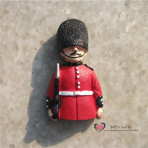 British London Tower Guard PVC Figures Toys Fridge Magnets - 1