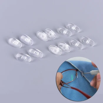 

New 5 Pairs Clear Non-slip Silicone Nose Pad For Glasses Eyeglasses Sunglass
