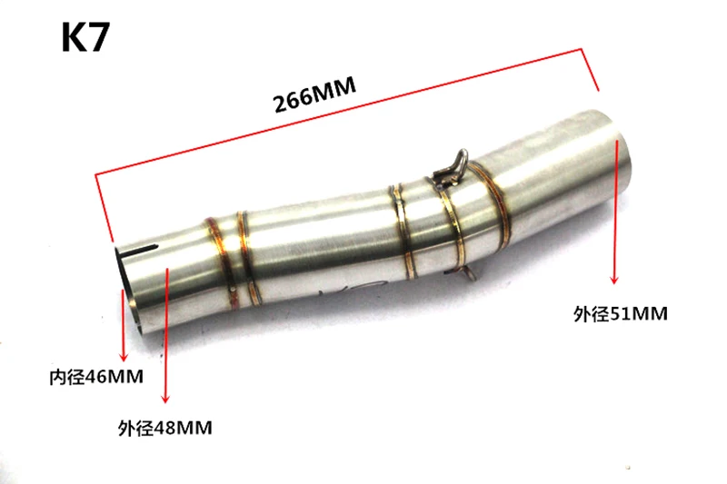 TKOSM K7 GSXR600 750 GSXR700 GSXR750 глушитель среднего звена заполнения Системы слипоны для Suzuki GSX R600 R700 R750 K6 K7 K8