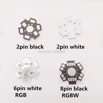 

25pcs 1W 3W 5W LED Aluminum Heatsink Base Plate 20mm Heat Sink Star RGB RGBW PCB Board DIY for 1 3 5 W Watt High Power LED Chip