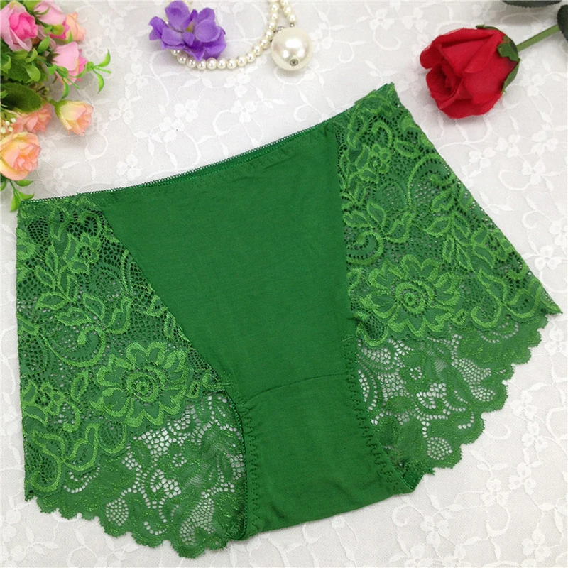 Женские кружевные бесшовные трусики с завышенной талией|underwear underwear|panties