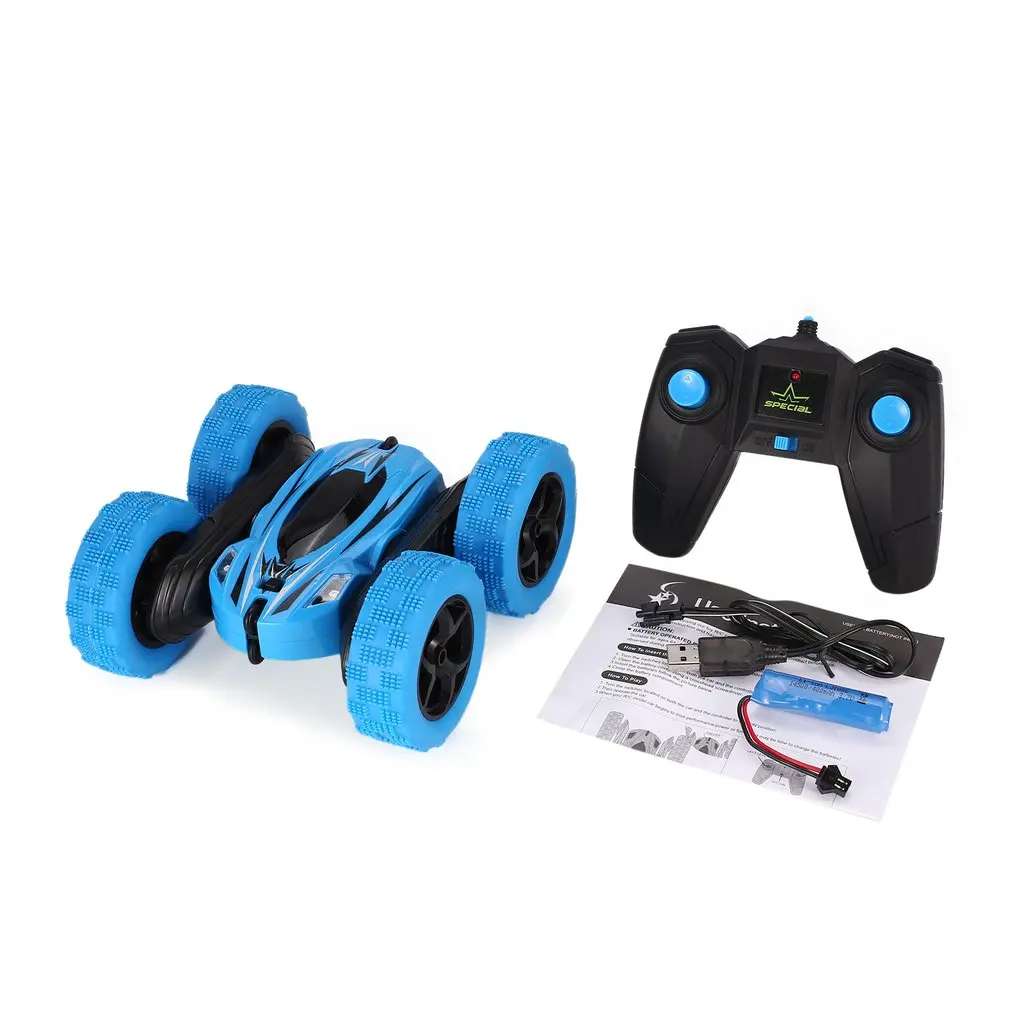 

1165A 2.4Ghz 7km/h Stunt RC Car Toy Vehicles with Double Sided Roll Rotating 360' Tumbling Spinning Flips for Kids Gift