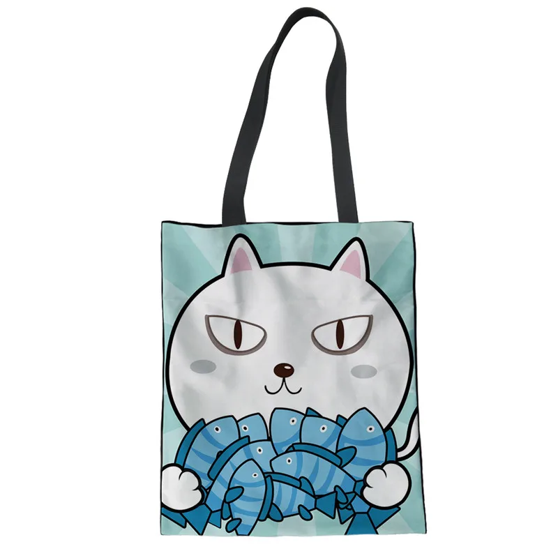 

Noisydesigns Canvas Tote Bag Eco Shopping Bag Daily Use Foldable Handbag Large Capacity Plaid Canvas Tote for Women Female Girls