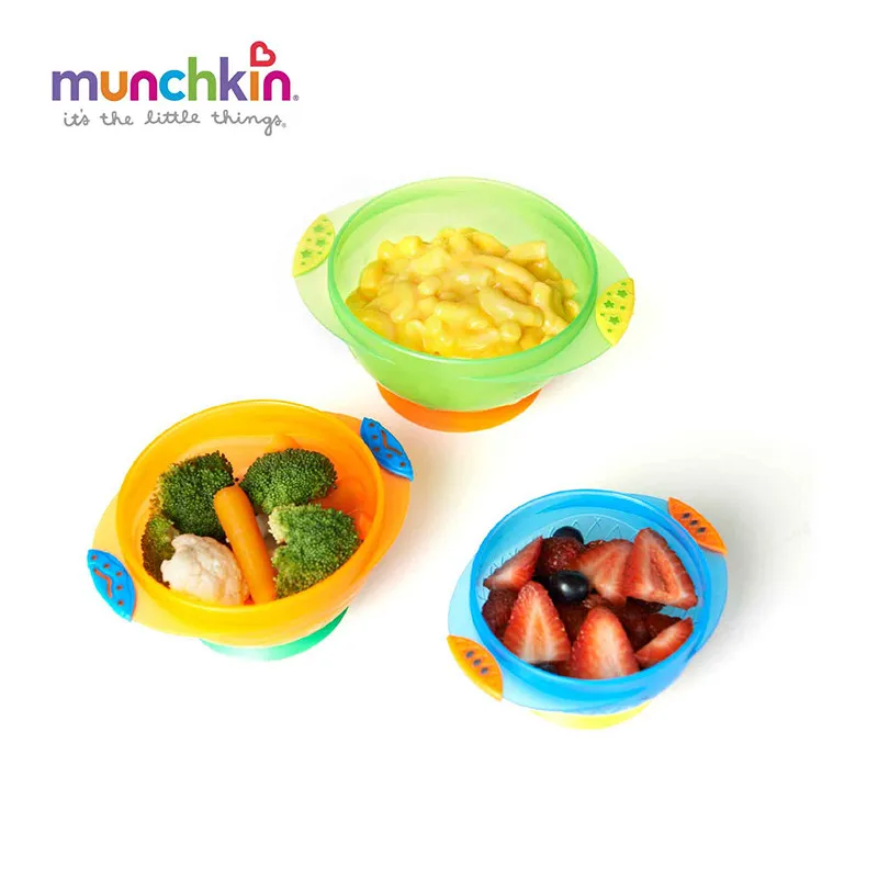 Munchkin trois Stay Put aspiration Bowl 3-Pack