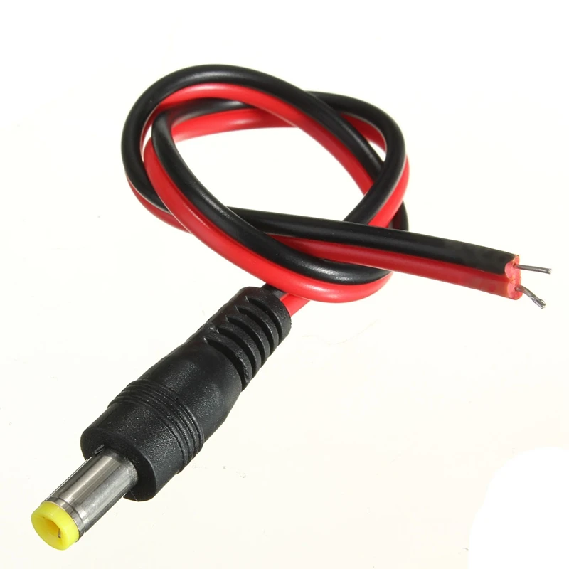 High Quality 19cm DC Connector Cable Power Supply Adapter Plug Male Jack 2 1x5 5mm For