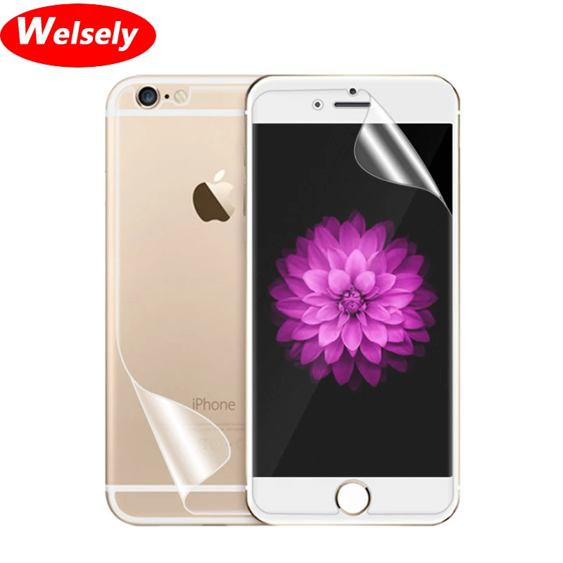 

5Pcs Pet Front Screen Protector Back Cover Protective Soft HD Film For iphone 6 s 6s plus Shield ecran Mobile Phone Accessories