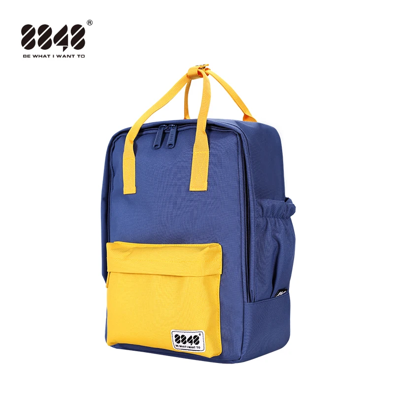 

Women Canvas Backpacks Candy Color Waterproof School Bags for Teenagers Girls Laptop Backpack Patchwork Backpack New 003-008-024