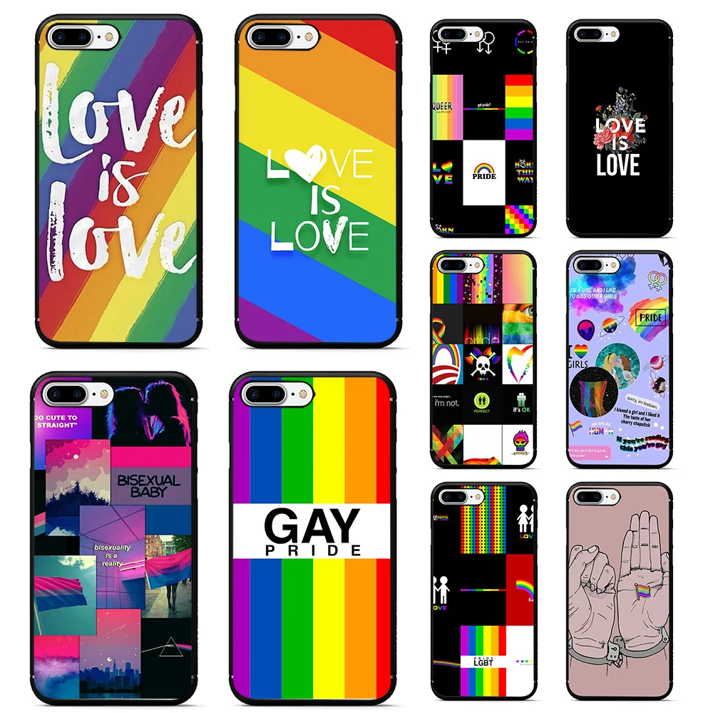 Чехол Love is Gay Pride для iphone xr Мягкий чехол из ТПУ 7 8 6 6s plus X XR XS MAX coque fundas | Мобильные