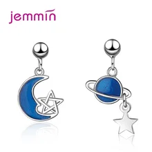 Топ Vendeur для женщин S90 металлический кубический циркон луна звезды дизайн корейские сережки-шпильки лаконичные серьги ювелирные изделия легко носить Прекрасный Brinco