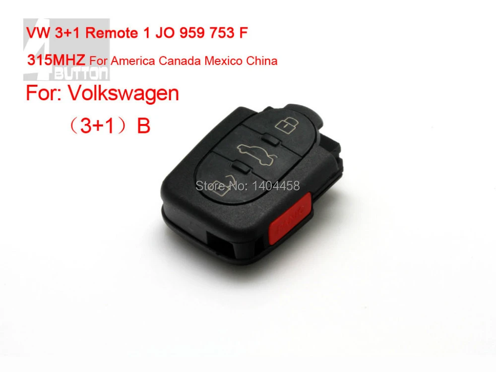 自動リモート1 Jo 1 959 753 F 315 Mhz用vw 3 1 ボタン送料無料 Auto Remote Vw Remoteremote Vw Aliexpress