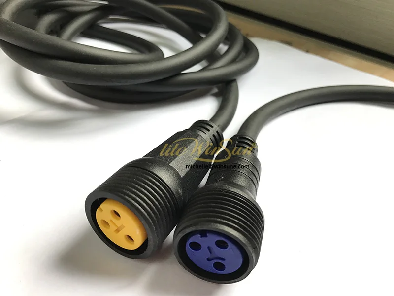 Security power cable for washer led city light stage lighting fixture prolight and sound equipment power cable plug waterproof outdoor (2)
