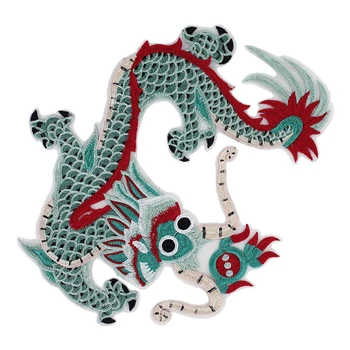 

5pieces Exquisite Brand Dragon Embroidery Back Patches Sew on Clothes Applique Motif Patches for Jacket Badge Sewing TH1211