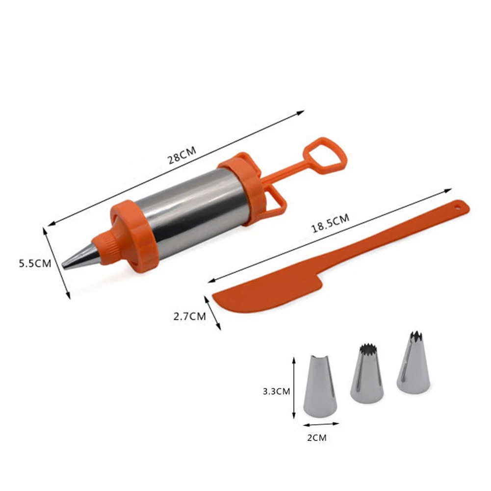 4 шт./компл. металлический торт кекс декоративные Кондитерские глазури трубопроводов шприц шпатель наконечник скребок