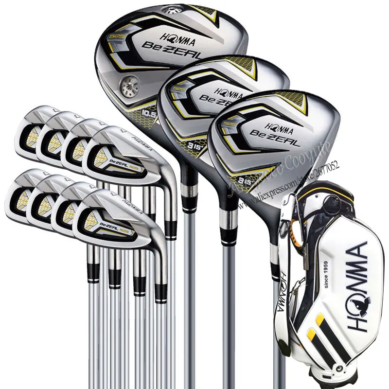 New 525 Golf Clubs HONMA BEZEAL 525 Complete Set HONMA Golf driver.wood.irons.putter Graphite Golf shaft plus bag Free shipping New 525 Golf Clubs HONMA BEZEAL 525 Complete Set HONMA Golf driver.wood.irons.putter Graphite Golf shaft plus bag Free shipping