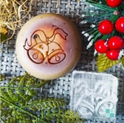 Рождественское натуральное мыло ручной работы акриловое уплотнение Мини DIY натуральный органический стеклянный штамп
