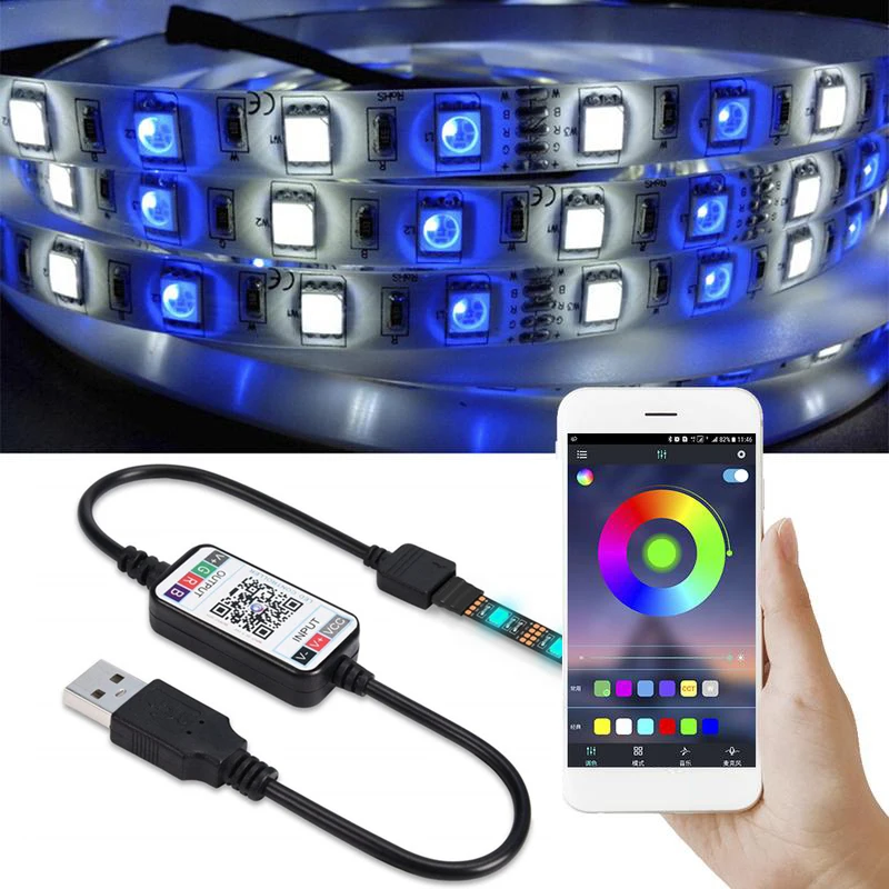Bluetooth контроллер мини светодиодная лента прочный светодиодный контроллер Bluetooth диммер контроллер Регулируемый умный