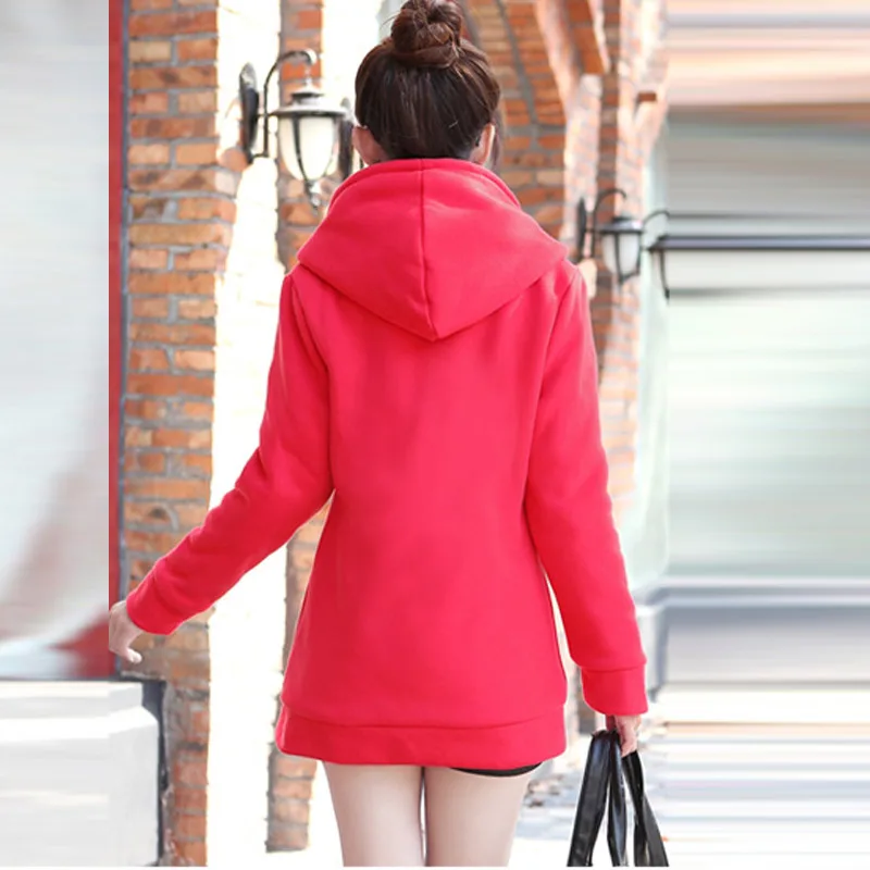 2018 Thicken Warm Coat Female Women Winter Cotton Liner Hooded Coats Cotton Winter Jacket Womens Outwear Oversized Jackets