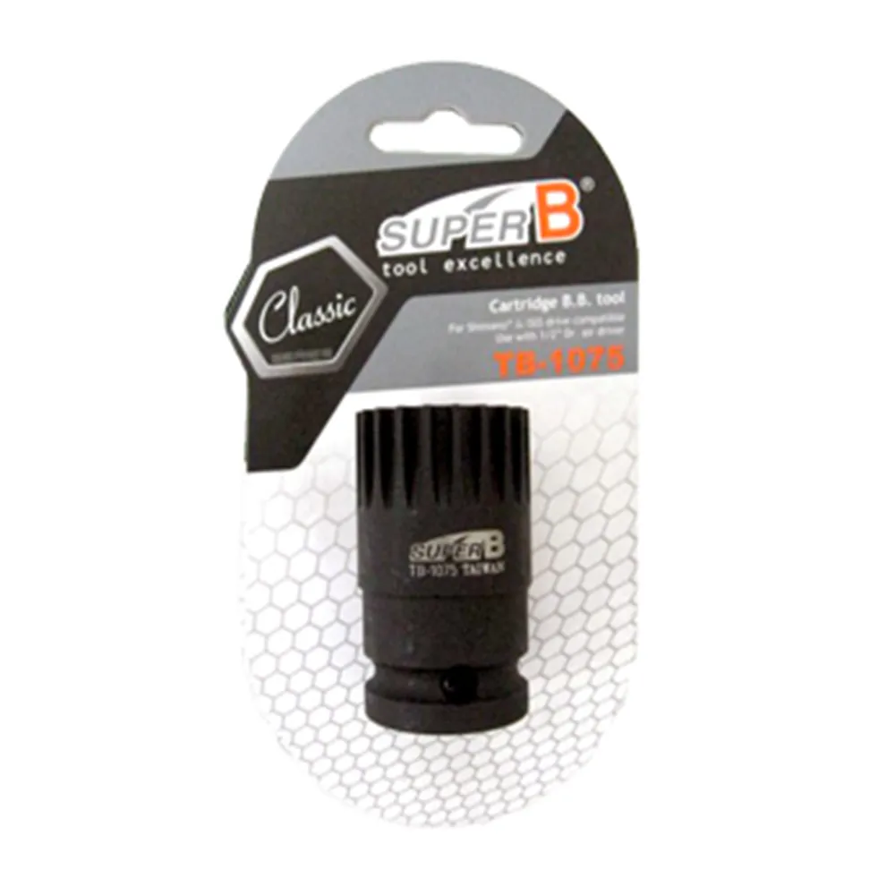 

Super B TB-1075 Bike Cartridge B.B. tool for Shimano ISIS Drive Splined 20-tooth Bottom Bracket Cups, For FSA, Race Face
