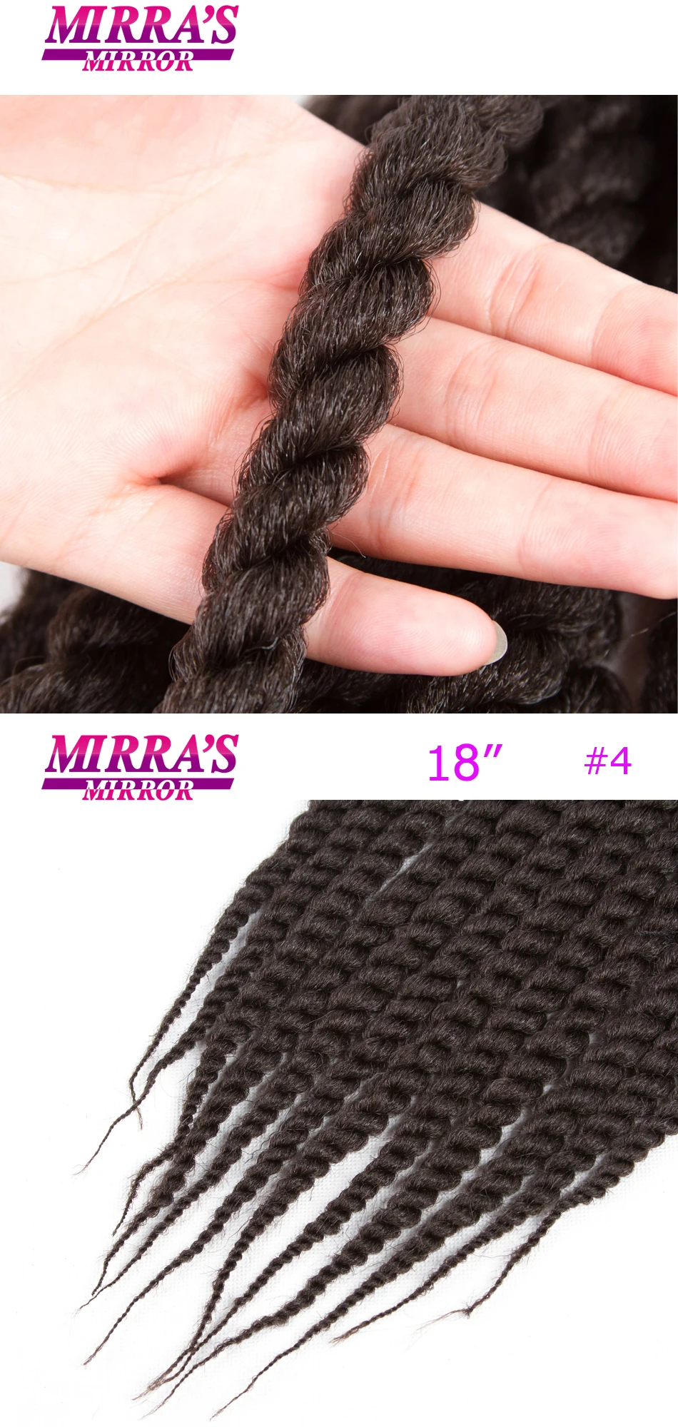 MAYFAIR 6 пачек Twist Hair 12 "18" 22 "Havana Twist Вязание вязаный крючком косы 12 Havana Mambo Twist Синтетические плетение волос 12 прядей/упаковка