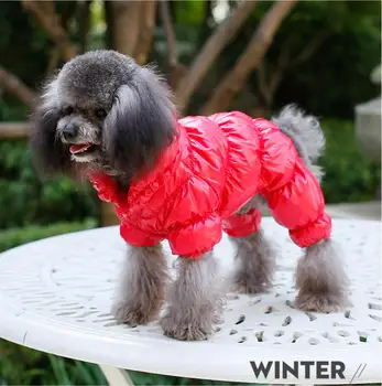 

Warm Winter Overalls for Dogs Waterproof Dog Clothes Windproof Down Coat Thicken Dog Jumpsuit Puppy Outfit XS S M L XL 2XL