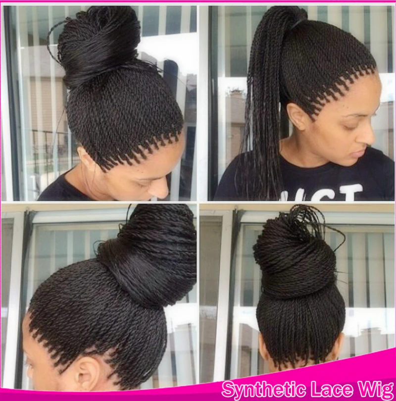 Havane Crochet Micro Longues Tresses Torsadees Cheveux Synthetiques Dentelle Devant Perruque Resistant A La Chaleur Perruque 12 26 Polegadas 2016 Hot Havane Twist Aliexpress