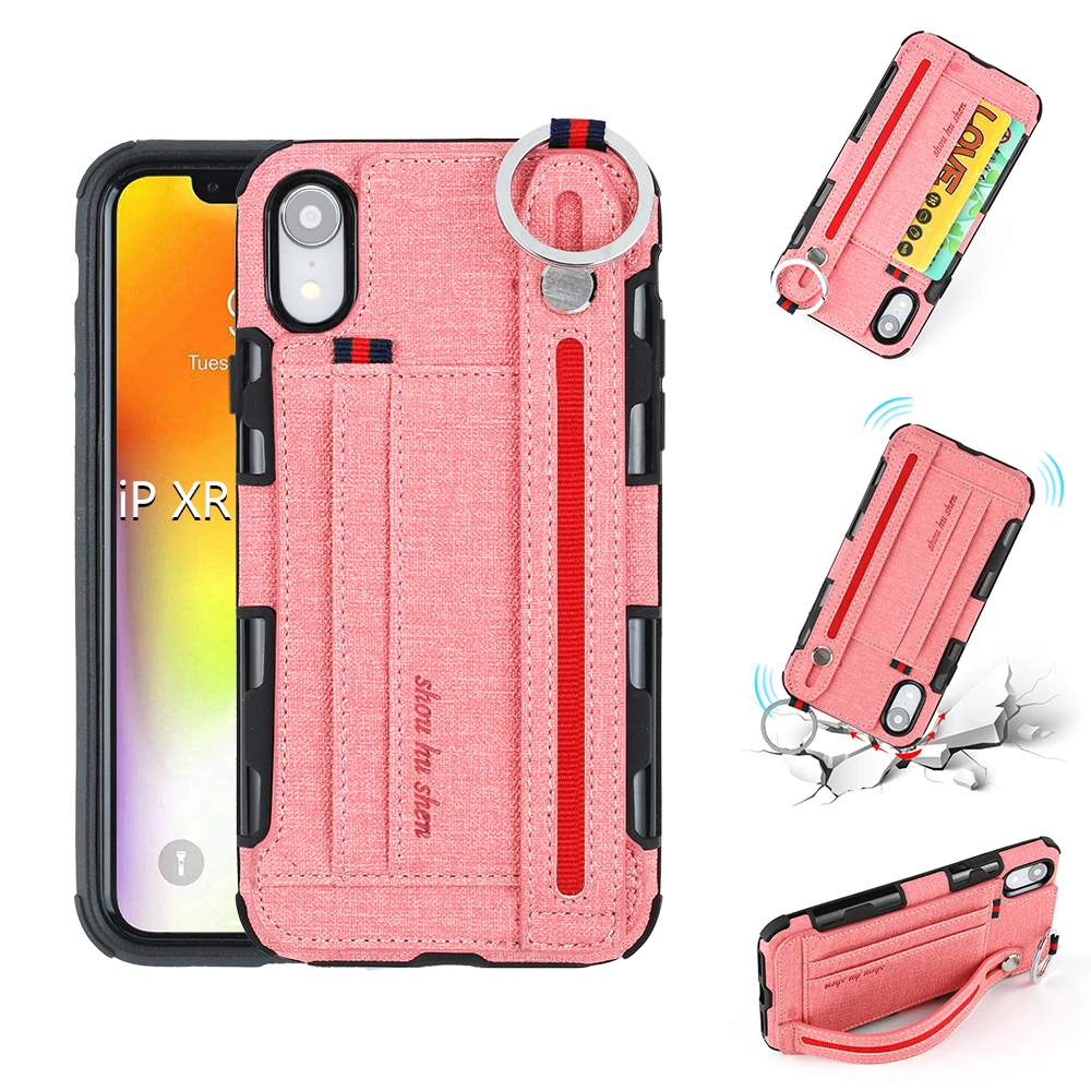 

PU Leather Phone Case Card Cell Phone Cases Holder Fashion Zipper With Stand Wallet Cover For iPhone 6/7/8plus/X/XS Max/XR