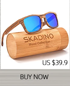 SKADINO бамбуковые поляризационные солнцезащитные очки UV400, модные солнцезащитные очки для женщин и мужчин, крутые синие линзы ручной работы, бренд