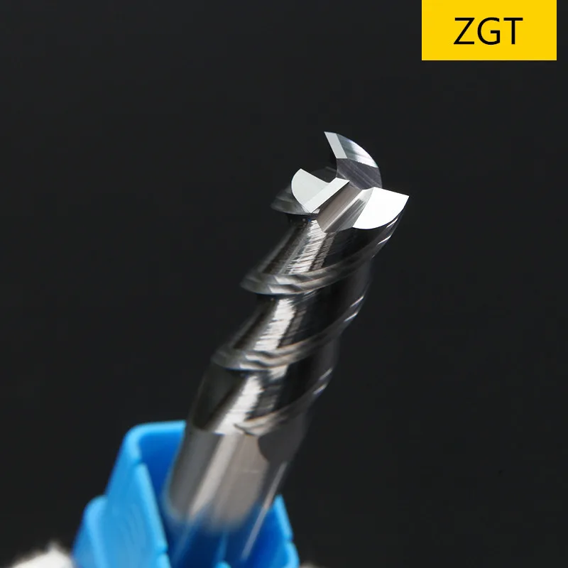 

ZGT Aluminum Copper Wood Cutter Endmill HRC50 3 Flute Cnc Milling Tools Tungsten Steel Milling Cutter End Mill 1mm 2mm 3mm 4mm