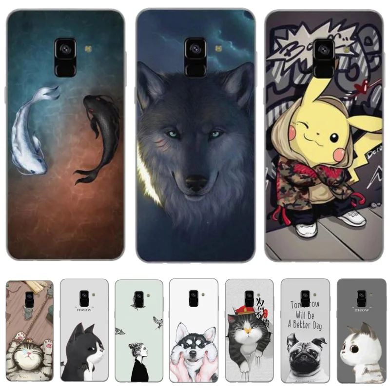 

For Samsung A8 2018 Case Silicone Cute Phone Cases For Samsung Galaxy A8 2018 Cover TPU Back Capas For Samsung A8 Case Coque A 8