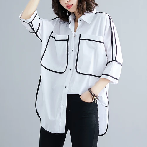 Корейский стиль Модные клетчатые повседневные свободные летние рубашки, элегантные блузки с рюшами корейская модная одежда - Цвет: CAMEL