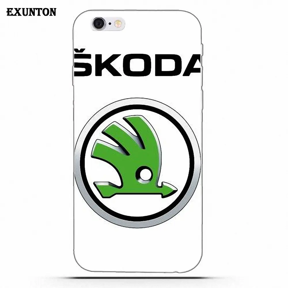 Мягкий чехол с логотипом Skoda для Apple iPhone 4 4S 5 5C SE 6 6S 7 8 Plus X для Apple iPhone 4 4S 5 5C SE 6 6S 7 8 Plus X - Цвет: as picture