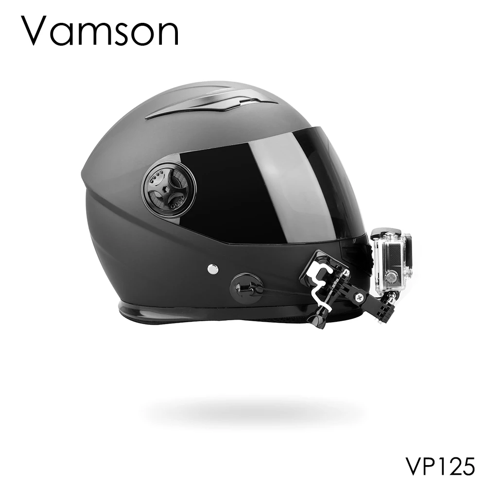 Аксессуары для шлема Vamson Gopro Hero 8 7 6 5 4 набор изогнутый клейкий боковой адаптер YI