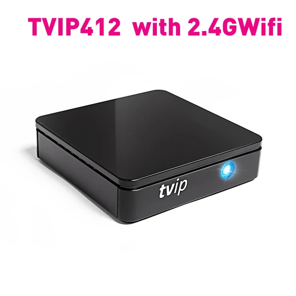 Новое поступление TVIP 410 412 415 Linux или Android 6,0 Двойная система H.265 1920x1080 четырехъядерный мини-приставка - Цвет: TVIP 412 2.4G WIFI