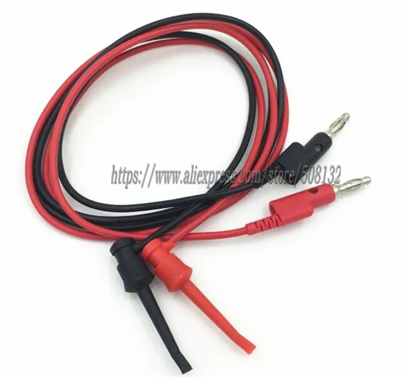 

Mini Hook Test Lead Clip Set multi-stacking 4mm banana plugs,Replace Fluke TL940