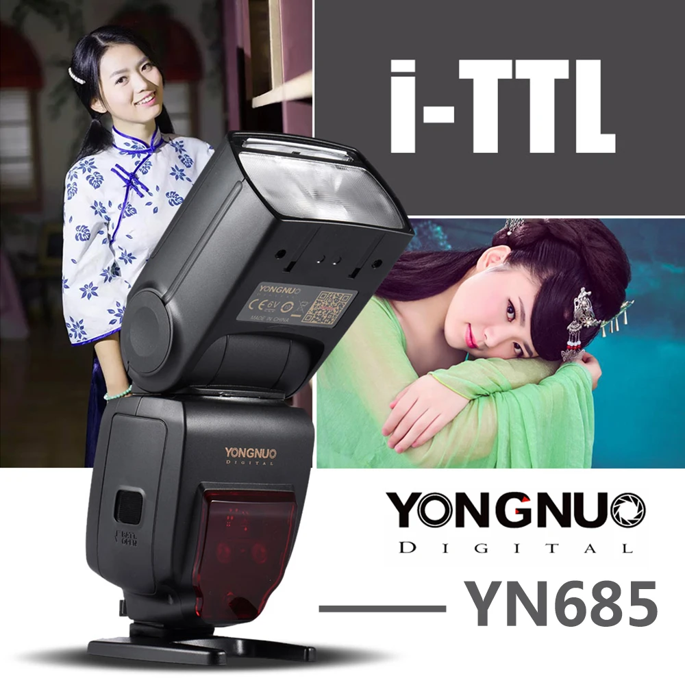 Беспроводная вспышка YONGNUO YN685 2.4G HSS TTL/iTTL для цифровых зеркальных камер Canon Nikon D750 D810