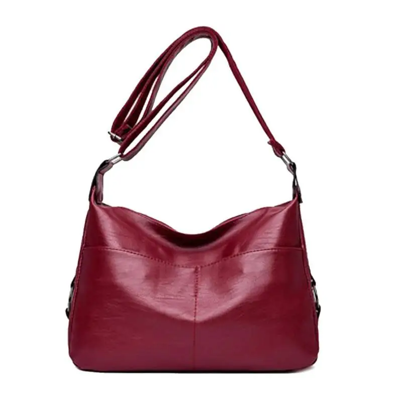 

Women PU Leather Shoulder Bags Solid Handbags Crossbody Messenger Bags Casual Shopping Tote
