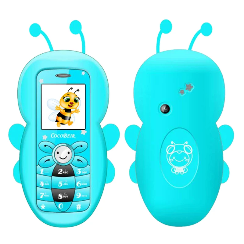 MAFAM Bar adorable bolsillo de dibujos animados teléfono móvil ranura para tarjeta de memoria Cámara Bluetooth Mini lindo teléfono móvil estudiante niño P027