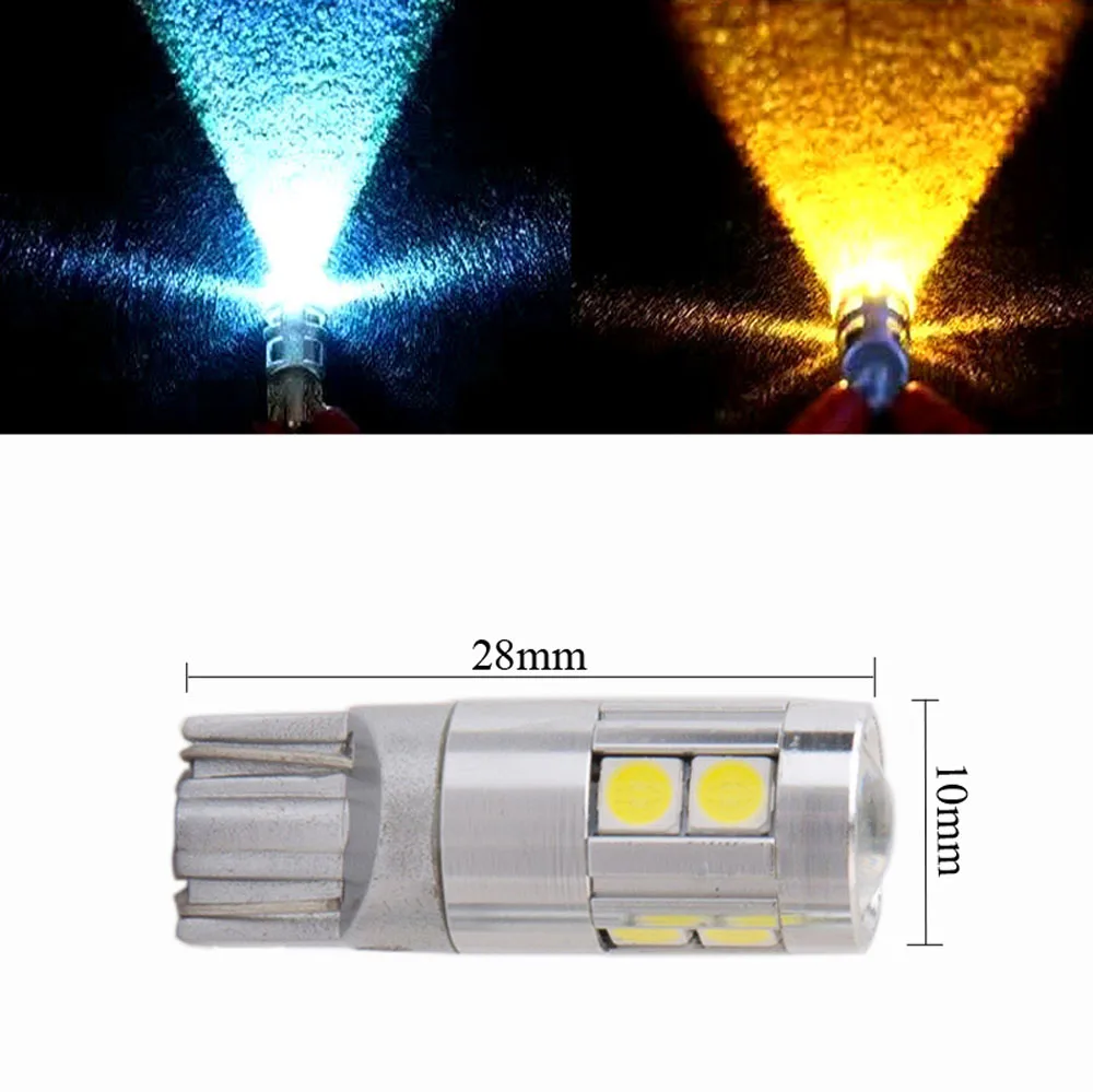 2 шт T10 W5W 194 с can bus 9SMD 3030 ошибок автомобиля разрешение на парковку пластина просвет