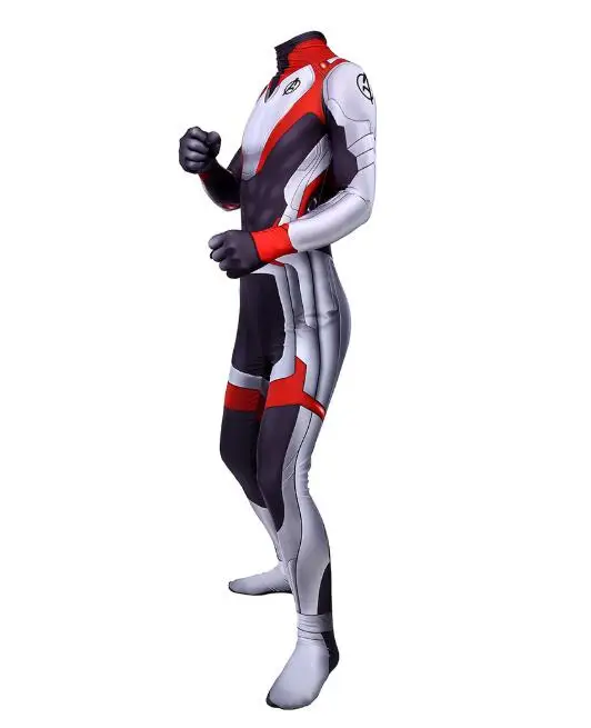 Avengers Endgame Quantum Realm Cosplay Costume Superhero Captain America Captain Marvel Zentai Bodysuit Suit Jumpsuits