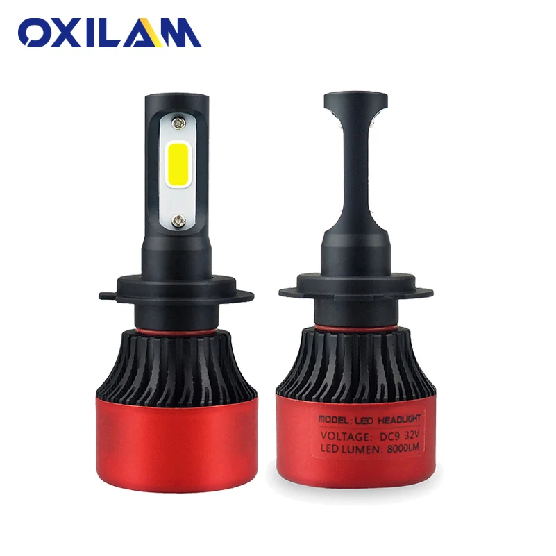 

H7 H1 HB3 9055 HB4 9006 LED Bulb Canbus Error Free COB Car Headlights For Audi A3 8p 8v A4 B5 B6 B7 B8 A5 A6 C5 C6 6500K 12V 24V
