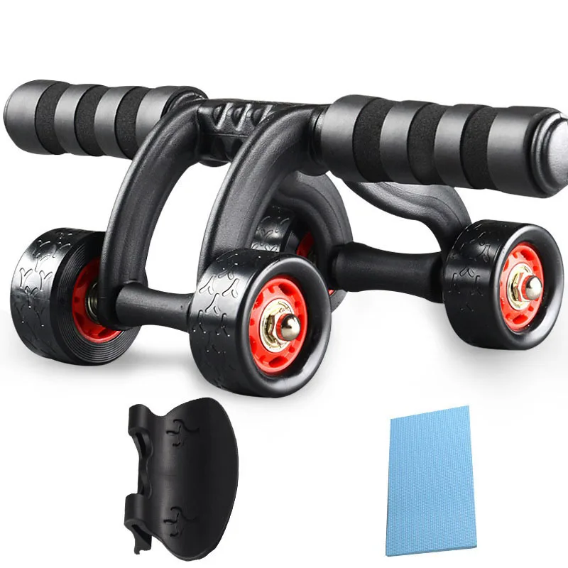 4 Rolls Ab Roller Abdominal Muscle Trainer Indoor Home Training Device Gymnastics Waist Belly Muscle Exerciser Equipment|Ab Rollers| - AliExpress
