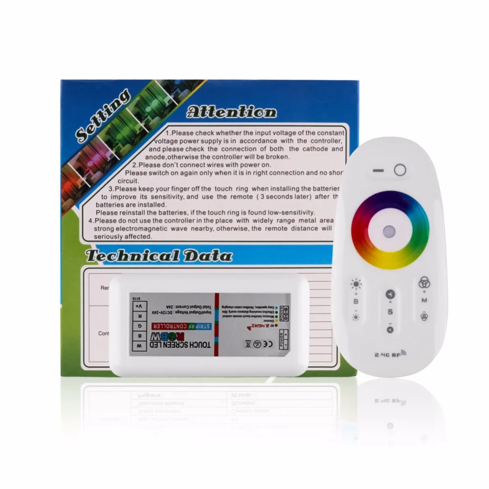 RGBW/RGB LED контроллер сенсорный экран 2 4G DC12 24V 18A пульт дистанционного управления