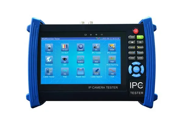 7 inch IP camera tester CCTV tester monitor ip cameras HD AHD analog cameras testing TDR cable scan ip revise PTZ 12V2A POE Wholesale Construction & Real Estate