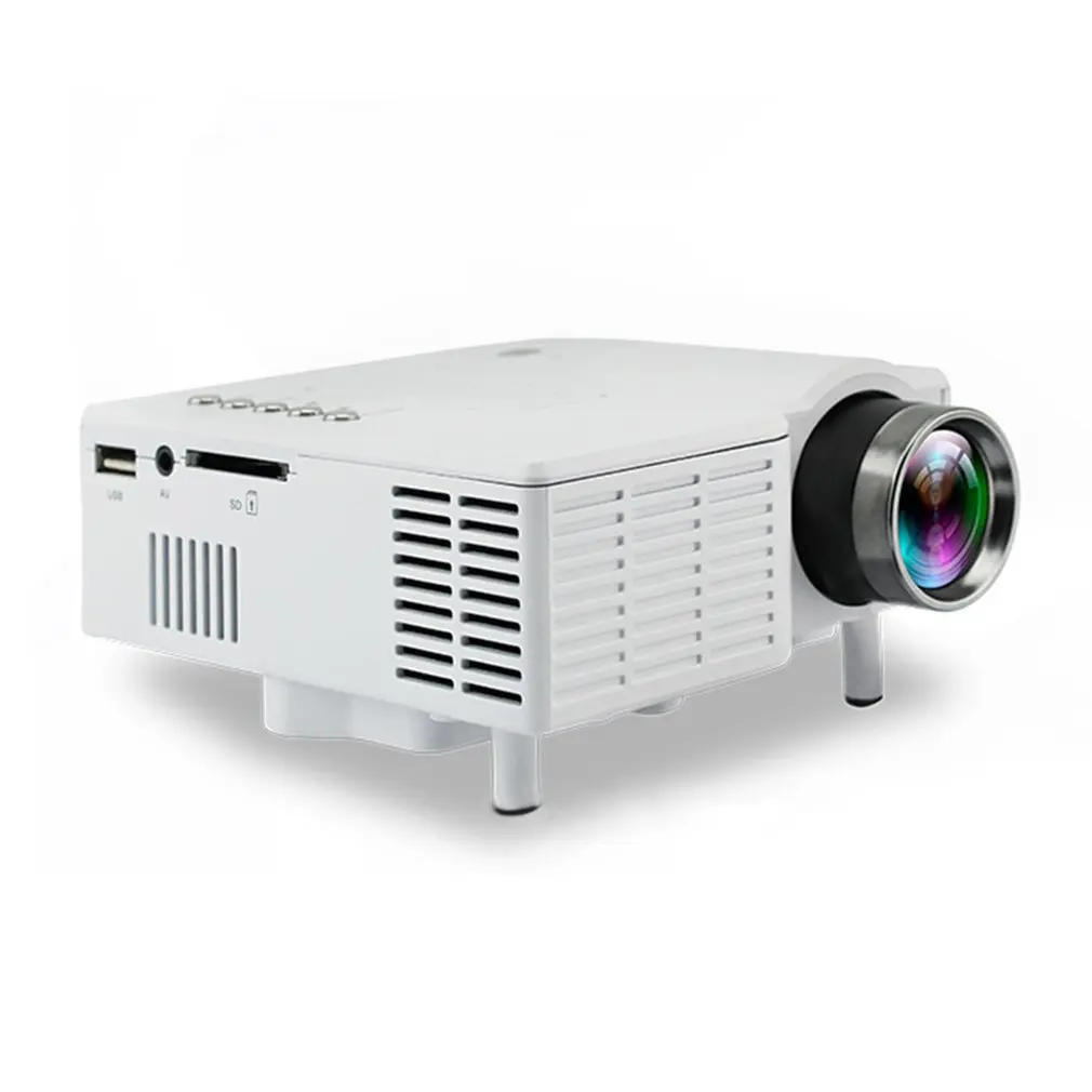 

UC28B Mini Portable LED Projector 1080P Family Cinema Home Theater USB TF Card Input Mini Beamer EU plug